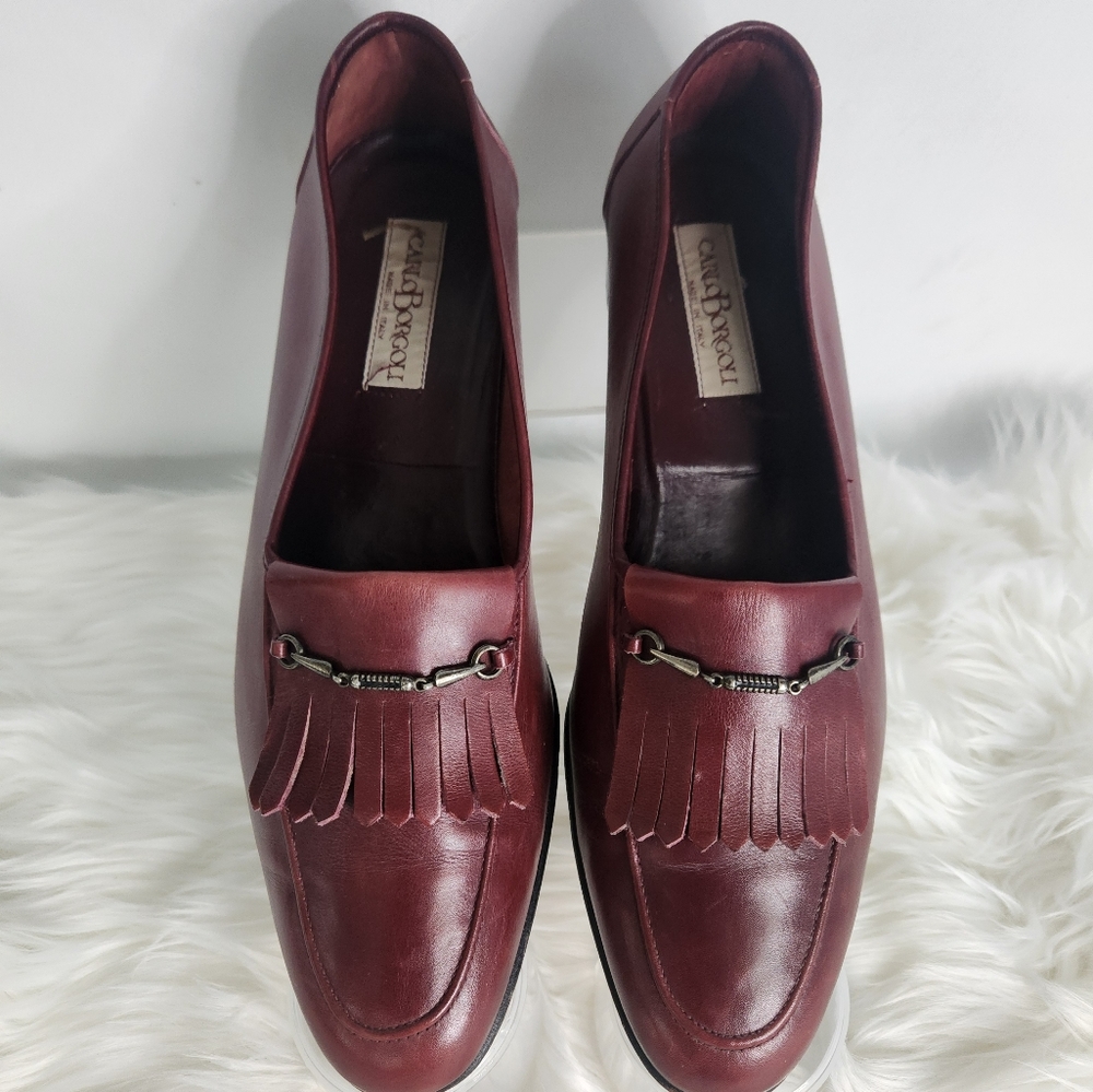 Vintage Carlo Borgioli Mens Lofers Italian Made Size 11